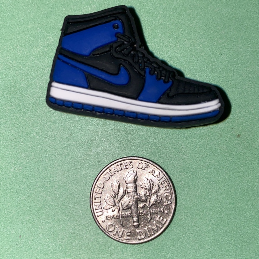 (10 for $15) Sport Nike Blue & White Tennis Sneakers Shoes Croc Shoe Charms